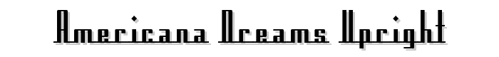 Americana Dreams Upright font